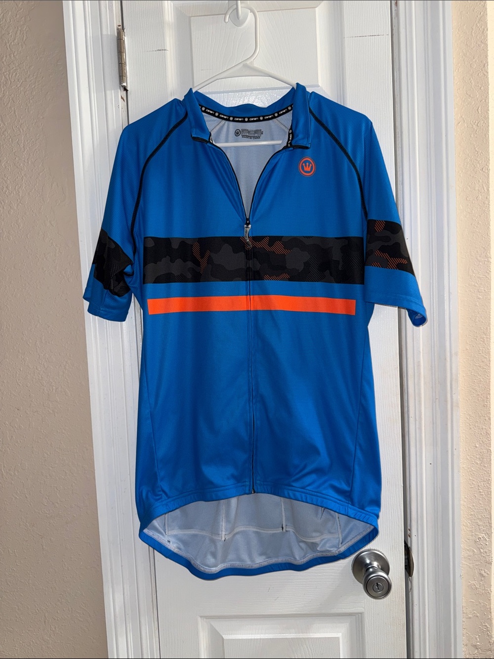 Canari Blue Cycling Jersey with Black Trim